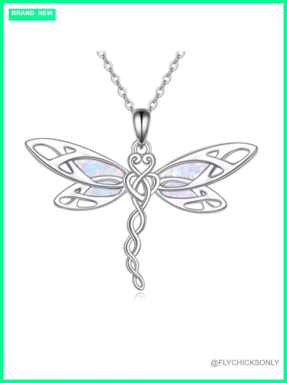 925 Sterling Silver Dragonfly Pendant Necklace Gift for Women